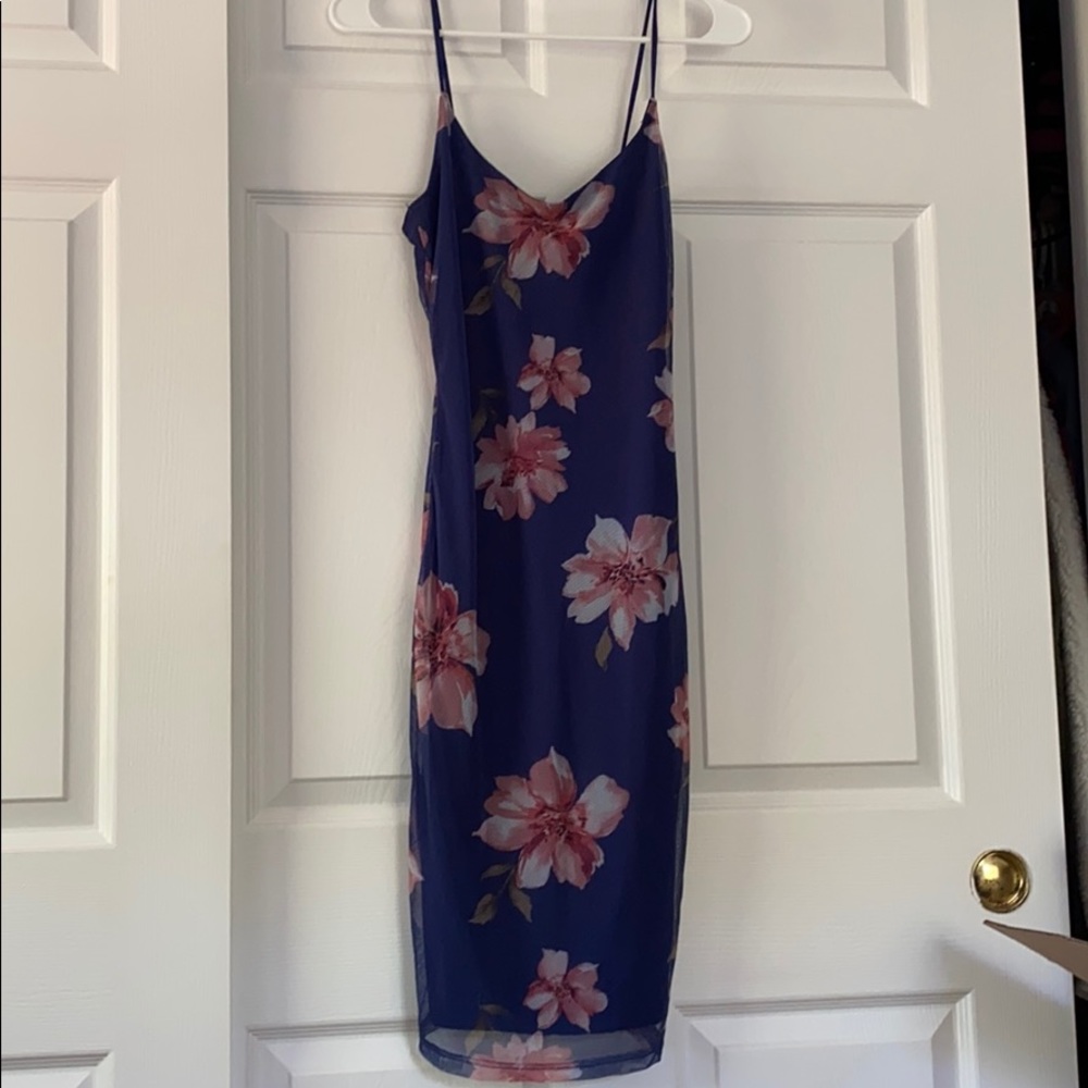 Rue 21 floral blue dress